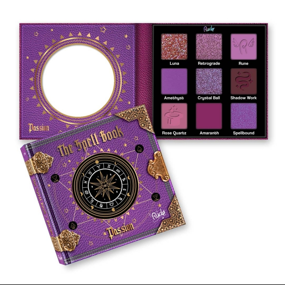 The Spell Book Smooth and Blendable Eyeshadow Palette in Passion